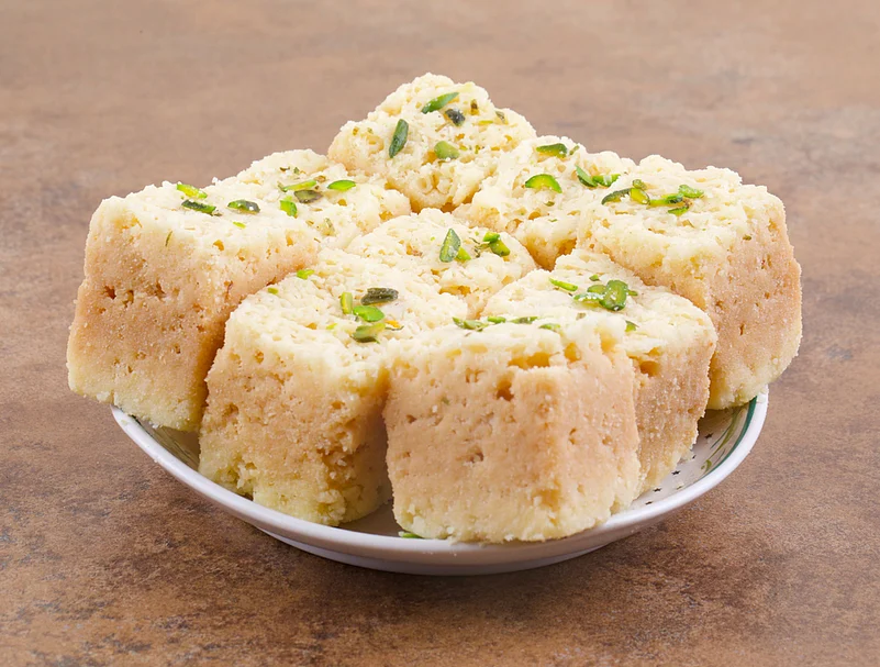 Khopra pak is made with coconut